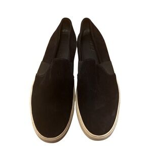 Vince Black Suede Women's Loafers